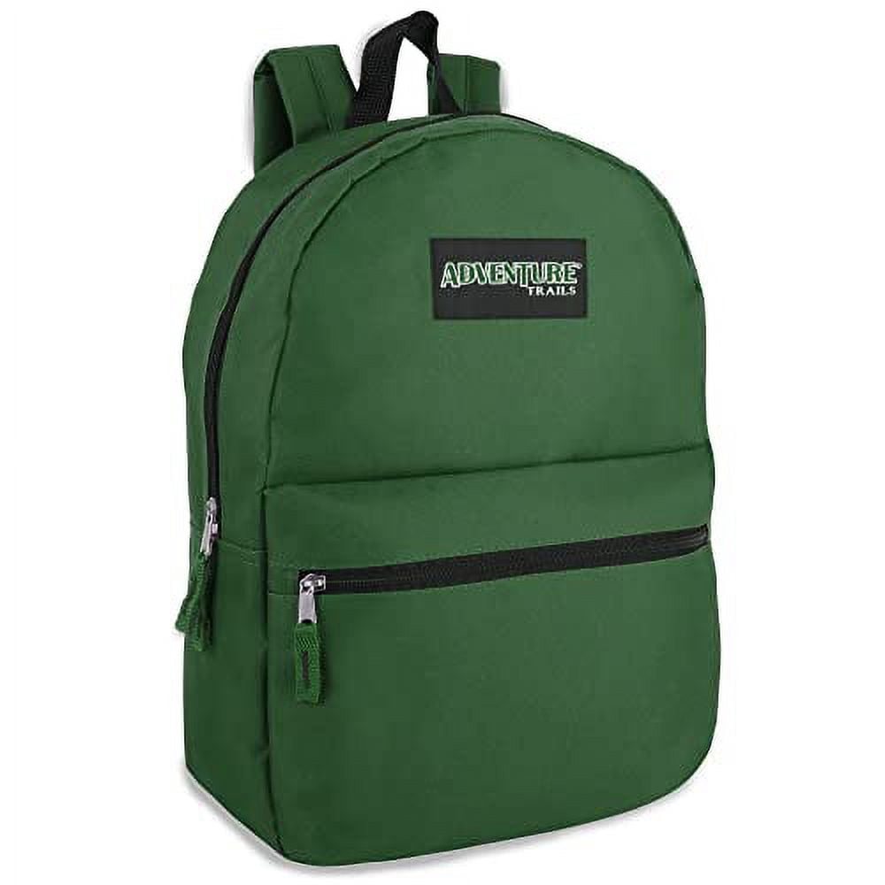 24 pack Solid Color 17 inch Backpacks in Black, Navy Blue, Gray, Red ,Hunter Green