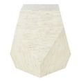 thumbnail image 2 of SAFAVIEH Lea Glam Mosaic Geometric Side Table, Light Beige/Multi, 2 of 7