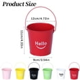 thumbnail image 3 of Set of 6 Metal Tin Buckets, Mini Storage Pails for Pens, Snacks, Flowers, Crafts, 4.3X3.5 Inch, Suitable for Home And Party Decor, A Small Iron Bucket, 3 of 8