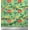 Mint Green, variant on Soimoi Black Cotton Duck Fabric Dots & Aster Floral Printed Craft Fabric by the Yard 42 Inch Wide