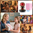 thumbnail image 6 of Qoosea Eternal Rose in Glass Dome with LED Lights, Mothers Day Gifts for Mom, Red Rose Forever Flowers Valentine Gift for Girlfriend, Birthday Gifts, 6 of 8