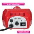 thumbnail image 4 of Byootique Red Electric Acrylic Nail Drill Manicure Pedicure Kit Pedal File Buffer 6 Bits, 4 of 10