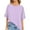 Purple, variant on Womens Short Sleeve Oversized Tops Summer Crew Neck Loose Casual Tee T Shirt Casual T Shirt Loose Casual T Shirt Shirts for Women Tall Long Sleeve Spandex Shirt Women T Shirts Spandex Active Womens