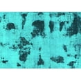 thumbnail image 1 of Ahgly Company Indoor Rectangle Abstract Turquoise Blue Modern Area Rugs, 8' x 12', 1 of 4