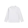 thumbnail image 3 of TTAO Boys Girls Thermal Underwear Top Fleece Lined T-Shirt Long Sleeve Base Layer Undershirt Sweatshirt White 5-6, 3 of 7