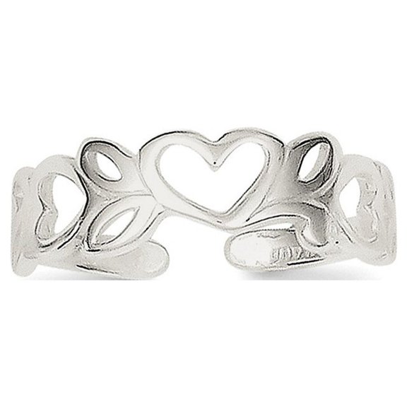 Sterling Silver Toe Ring - Measures 5mm Wide