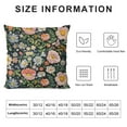 thumbnail image 5 of WERPE Floral Botanical Print Pillow Covers Vintage Decorative Lumbar Throw Pillow Cases Outdoor Farmhouse Decor for Sofa Couch Bed, 5 of 5