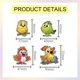 thumbnail image 2 of Juego de sellos transparentes y troqueles de corte con diseño de pájaros divertidos, flores, mariposas, sellos transparentes de silicona y troqueles metálicos de animales de dibujos animados., 2 of 8
