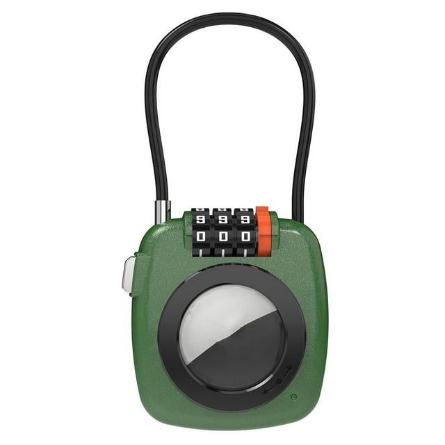 Zinc Alloy Combination Lock, Resettable Rust-Resistant 4-Digit Security Padlock for Doors, Gates, Sheds, Lockers, Black