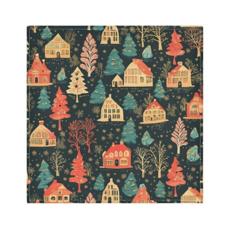 

Napkin Satin Napkin 20*20Inchx6 Kitchen Towel Dinner Plate Towel Decorative Towel Napkin Tea Towel Suitable For Kitchen Table Cute Christmas House Pictures