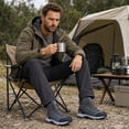 thumbnail image 2 of YOUTHUP Men's Hiking Boots High Top Outdoor Trekking Shoes Lightweight Ankle Support Trail Walking Boots for Camping Backpacking and Casual Wear, 2 of 9