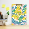 thumbnail image 2 of FORMRS Acrylic Clipboard with Low Profile Clip Standard A4 Letter Size, 12.5" x 9", Yellow Mountains, 2 of 8