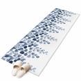 thumbnail image 2 of 2'x6' Rug Runners for Hallways Kitchen, Blue Eucalyptus Leaves Non Slip Entryway Beside Floor Carpet Runner, Watercolor Floral Leaf Plants Washable Laundry Room Bedroom Throw Rugs Mat for Family Pet, 2 of 8