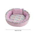 thumbnail image 3 of Dmlowu Cozy Dog Bed for Medium Size Dogs, Warm Soft Cat Bed with Thickened Cushion, Round Donut Sleeping Dog Beds for Indoor Outdoor, Machine Washable, 3 of 6