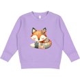 thumbnail image 2 of Inktastic Patchwork Fox Toddler Sweatshirt, 2 of 4