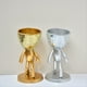 thumbnail image 5 of Lindos Maceteros Suculentos Artificiales, Mini Decoración Suculenta Falsa de Plástico en Maceta, Macetas Creativas con Forma Doradas, 5 of 5