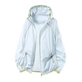 thumbnail image 2 of KIHOUT Men Summer Thin UPF50+ Breathable Sun Protection Jacket Full Zip Hooded Windbreaker for Fishing Hiking Sports, 2 of 9