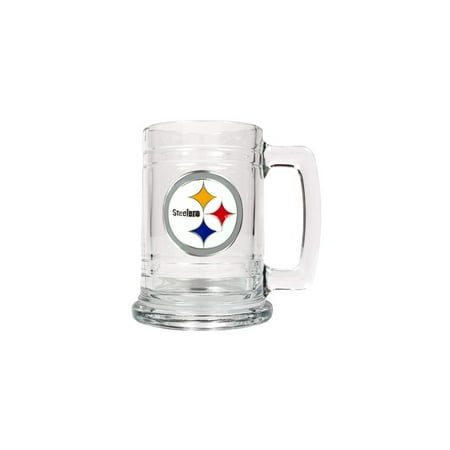 Pittsburgh Steelers 15oz Glass Tankard - Etching Personalized Gift Item