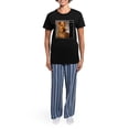 thumbnail image 4 of CafePress - 3 Irish Terrier Pajamas - Women's Short Sleeve Print T-Shirt and Pants Dark Cotton Pajama Set, 4 of 7