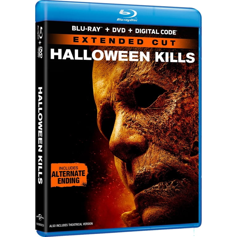 Halloween Kills Blu-ray DVD, 106 min horror film, Jamie Lee Curtis