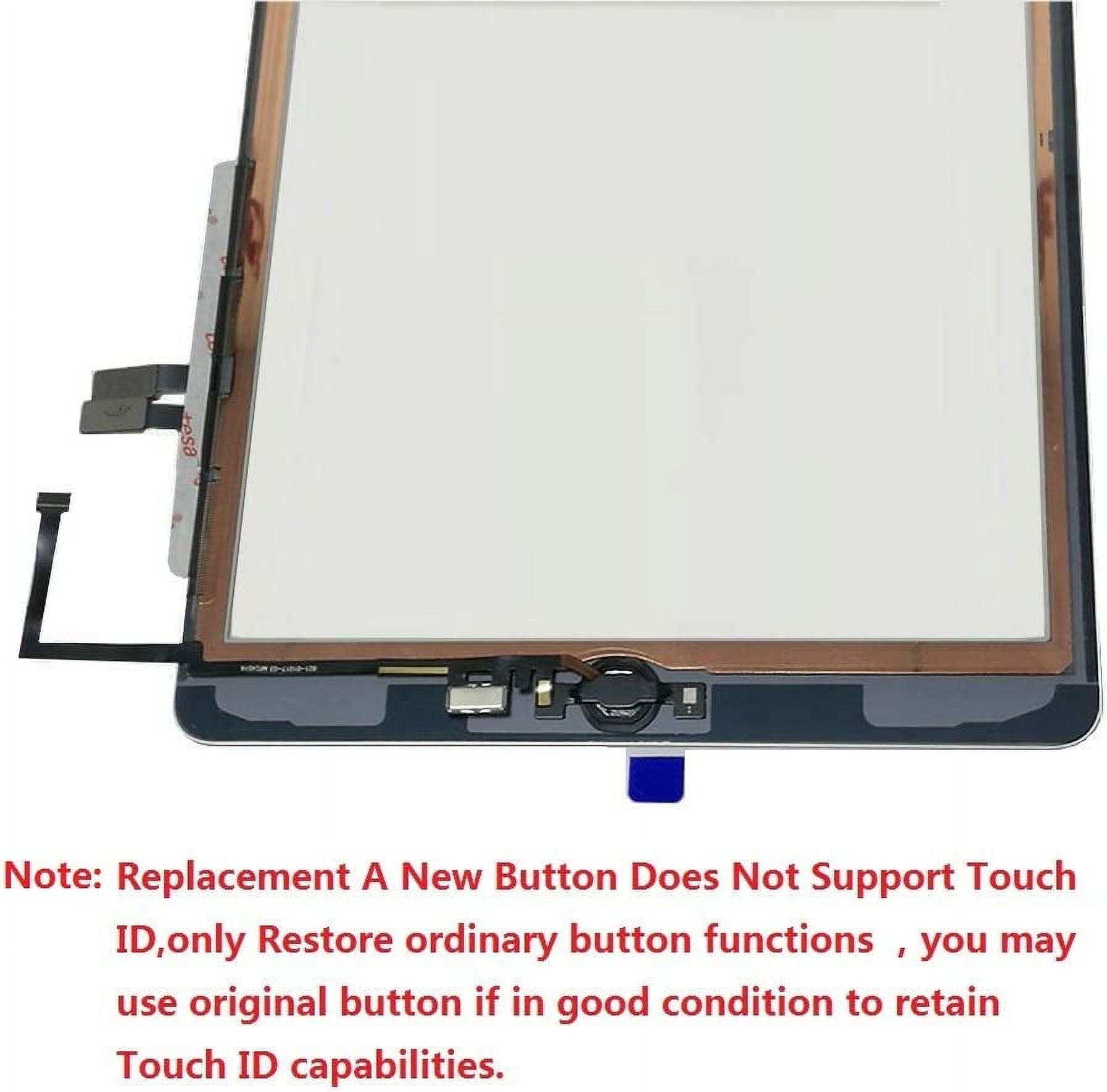 for White iPad 6 2018 6th Generation A1893 A1954 Touch Screen Digitizer  Assembly Replacement with Home 