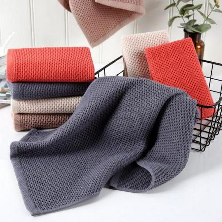 Waffle Towels Quick Dry Lint Free Thin Bath Towel Classic Style