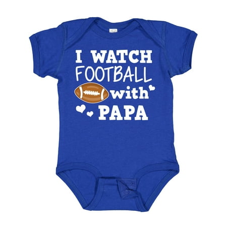 

Inktastic I Watch Football with My Papa Gift Baby Boy Bodysuit