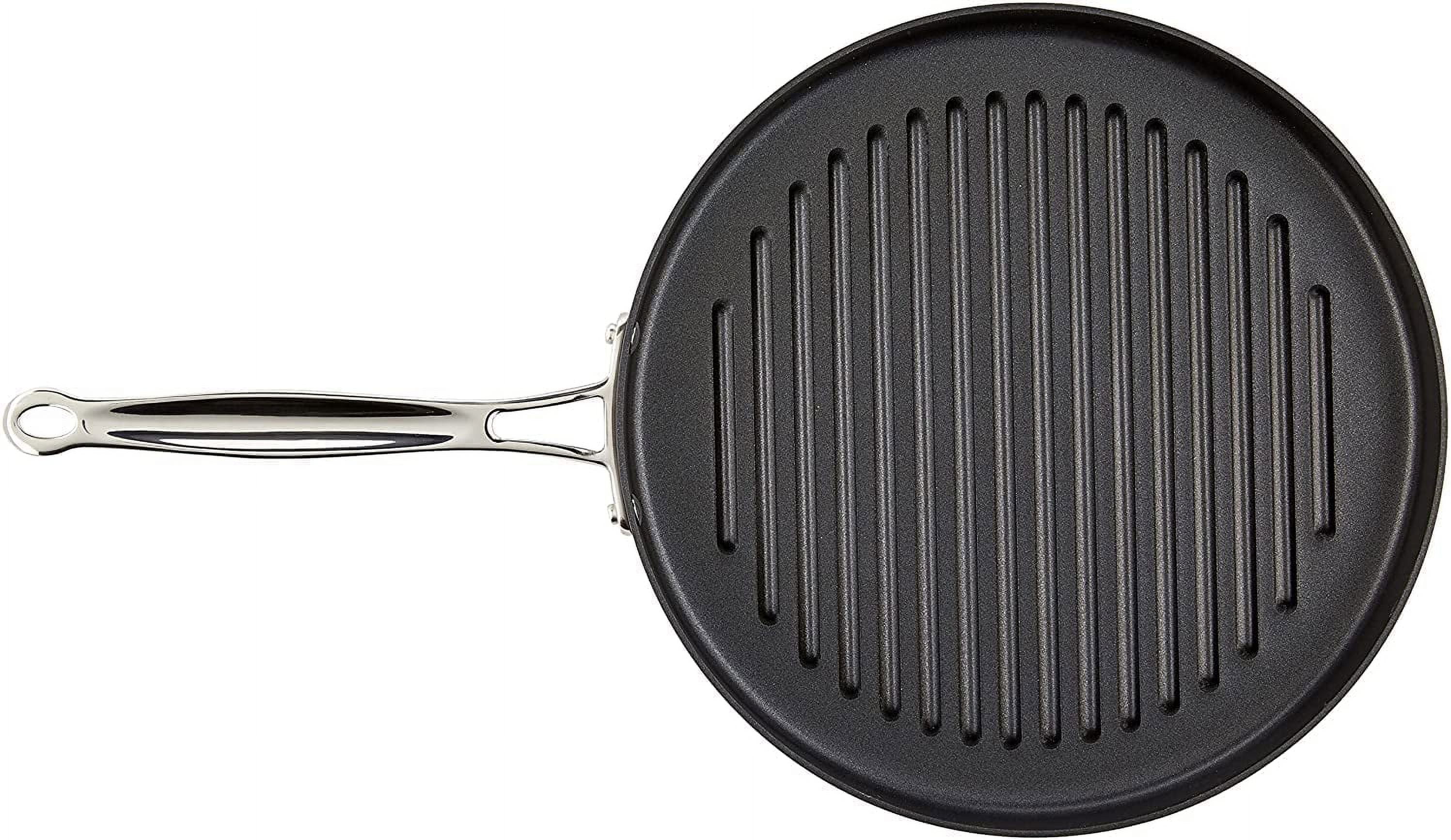 Sempoda Grill Pan Round Griddle Pan, Professional Nonstick Frying Pan for  Breakfast, Breakfast Grill Pan for Stove Top, Stainless Steel Universal