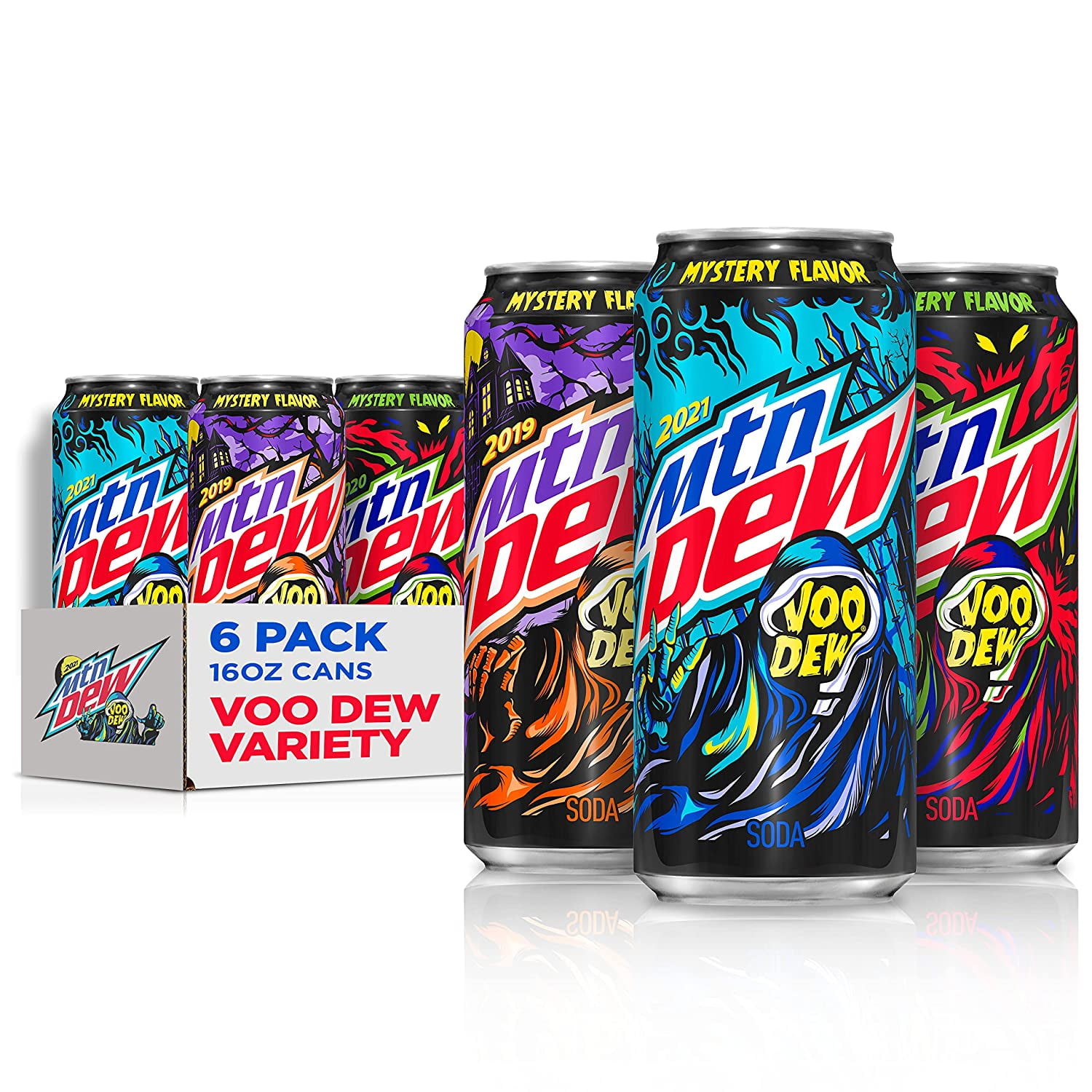MTN DEW VOODEW® Variety Pack Soda Pop, 16 fl oz, 6 Ubuy Canada