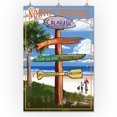 Calabash, North Carolina, Sign Destinations (24x36 Giclee Gallery Art