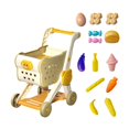 thumbnail image 2 of Carrito de compras de juguete para niños y niñas, regalo realista e interactivo. beige, 2 of 9