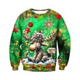 thumbnail image 1 of GDREDA Sweat à Capuche pour Hommes - Haut de Sport Polyvalent pour l'Hiver, Col Rond, Mode Urbaine Décontracté B,L, 1 of 6