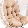 thumbnail image 1 of Injueey Cojín de cesta colgante de poliéster Disfrute de cada momento con comodidad Cojín de cuna para silla colgante Providi Decoración del hogar caqui 80*120cm, 1 of 6