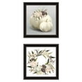 thumbnail image 2 of BOHO Pumpkins and Flowers by House Fenway Framed Print Wall Art Wood Multi-Color, 2 of 4