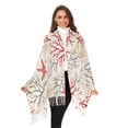 thumbnail image 3 of FORMRS Womens Scarf Winter Soft Long Big Warm Shawls Wrap Tassel Scarves, Light Starfish, 3 of 9