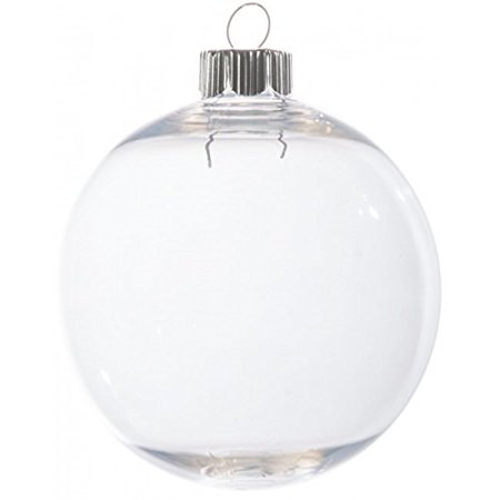 Download Darice Clear Plastic Christmas Ornament - Round - 83mm - Walmart.com