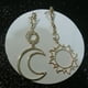 thumbnail image 5 of EeaseMX Pendientes de resina con borlas asimétricas, simples, con sol, luna y estrella, para mujeres y niñas., 5 of 7