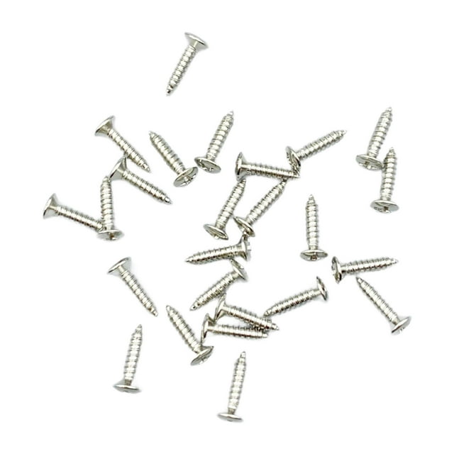 25 tornillos para de guitarra, Accesorios de reparación, tornillos prácticos para placa rascadora de guitarra para proyectos de bricolaje