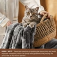 thumbnail image 7 of Electric Heated Throw Blanket 50"x60",Luxury Grey Faux Fur Electric Blanket,Fast Heating Soft Fluffy Thick Electric Blanket with 5 Heating Levels & 10H Auto Off, 7 of 7