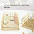 thumbnail image 3 of S L Size Storage Basket Golden Iron Storage Basket Multifunctional Wire Mesh Desktop Storage Organizer for Home Wicker Supplies Glod S, 3 of 9