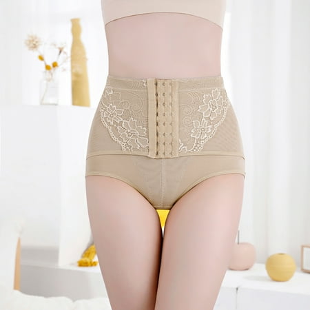 

SBYOJLPB Women s Shapewear Women s Lace Open File Temptation Plus Size Panties Low Waist Free Sexy Breifs Khaki XL