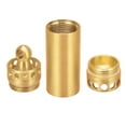 thumbnail image 1 of Brass Pill Box, Strong Removable Keychain Pill Case Portable  For Outdoor Travels, 1 of 8