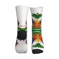 thumbnail image 2 of Men's Coat Of Arms Of ?haitians Novelty Athletic Socks Women's Digital Printing Funky Patterned Crew Socks, 2 of 7