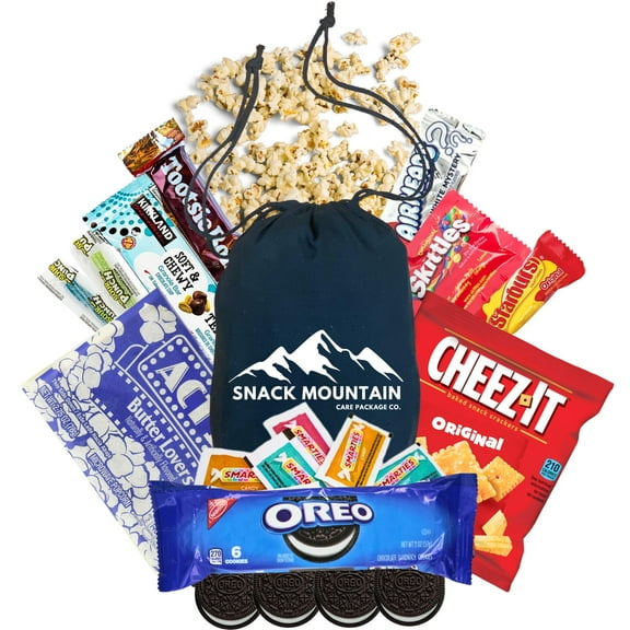 Snack Mountain Snacks Variety Pack for Adults & Kids Snacks Bulk - Bulk Snacks for Office, Road Trips, Salty & Sweet - Care Package for Men, Women, College Students - Gift for Snack Lovers 11 Count