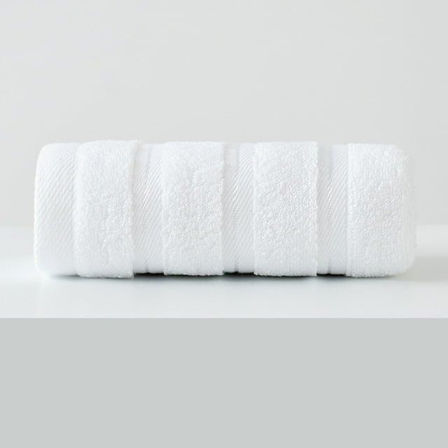 Xiao Hua Juego de 4 piezas blancas, 35x75cm (13.78x29.53in) Juego de toallas de algodón puro, toallas de algodón ultrasuaves y absorbentes, toallas ideales para secar el cuerpo,