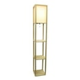 thumbnail image 4 of Simple Designs Floor Lamp Etagere Organizer Storage Shelf with Linen Shade, 4 of 5