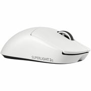 Logitech G PRO X SUPERLIGHT 2c wireless gaming mouse, 51 g pro-grade compact mouse with 5 programmable buttons, USB-C charging, 44K DPI sensor, up to 8 kHz polling for PC/Mac, White