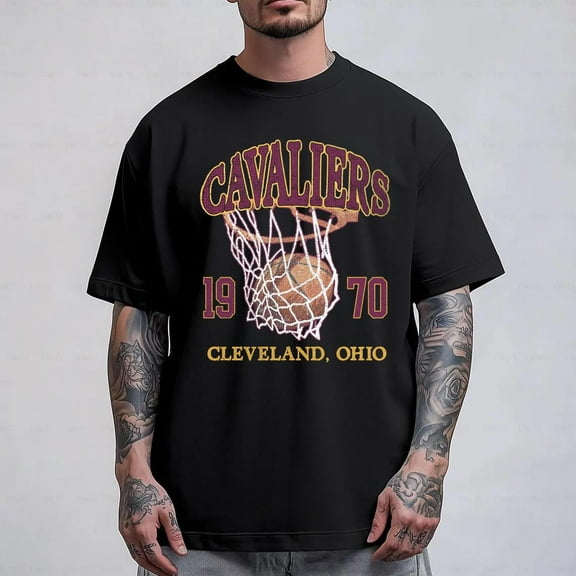 Cleveland Basketball T-shirt, Retro 90s Cavaliers Fan, for men & women