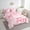 Pink, variant on Erosebridal Princess Bow Tie Bedding Sets Twin Size, Cute Pink Comforter Sets with Sheets, Microfiber Bedding Accessories, Bedroom Decor, Reversible 7pcs