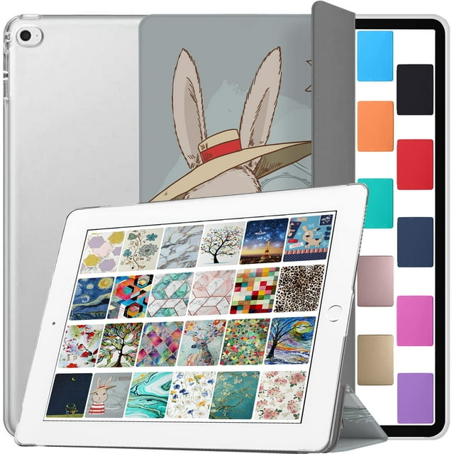 iPad Pro 12.9 Pouces 1st Gen PC Case A1584 ML0H2LL/A ML0G2LL/A ML0F2LL/A A1652 ML0N2LL/A ML0Q2LL/A ML0R2LL/A ML0V2LL/A ML0U2LL/A ML0T2LL/A ML3Q2LL/A ML3N2LL/A ML3K2LL/A ML2J2LL/A ML3R2LL/A - Bunny Hat